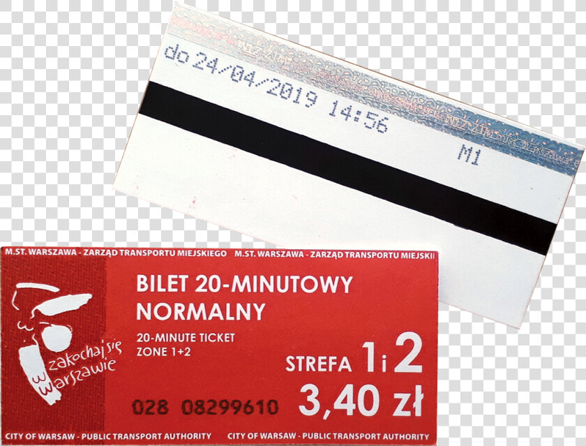 Ticket Warsaw Metro 2019   Zakochaj Się W Warszawie Sportowej  HD Png DownloadTransparent PNG