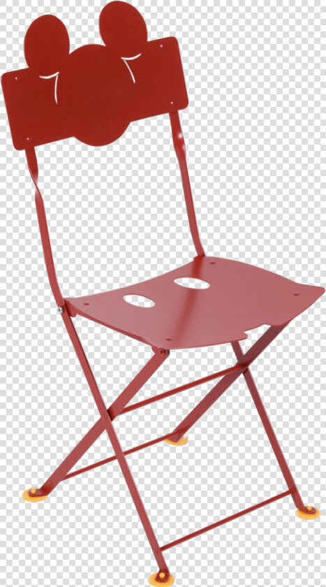 Chaise Bistro Enfant Coquelicot   Bistro Metal Folding Chair Fermob  HD Png DownloadTransparent PNG