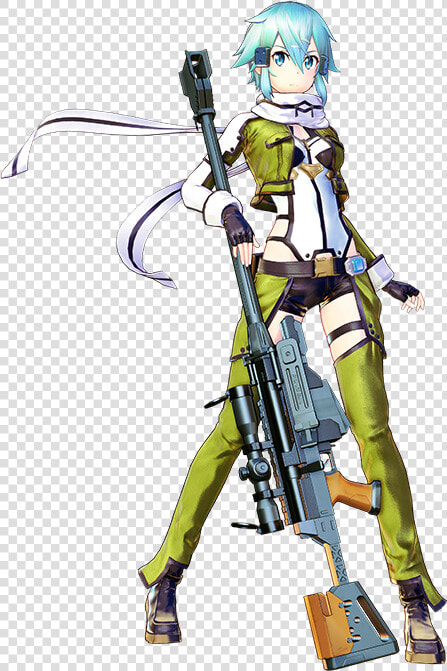 Edit Section   Sword Art Online Fatal Bullet Anime Sinon  HD Png DownloadTransparent PNG