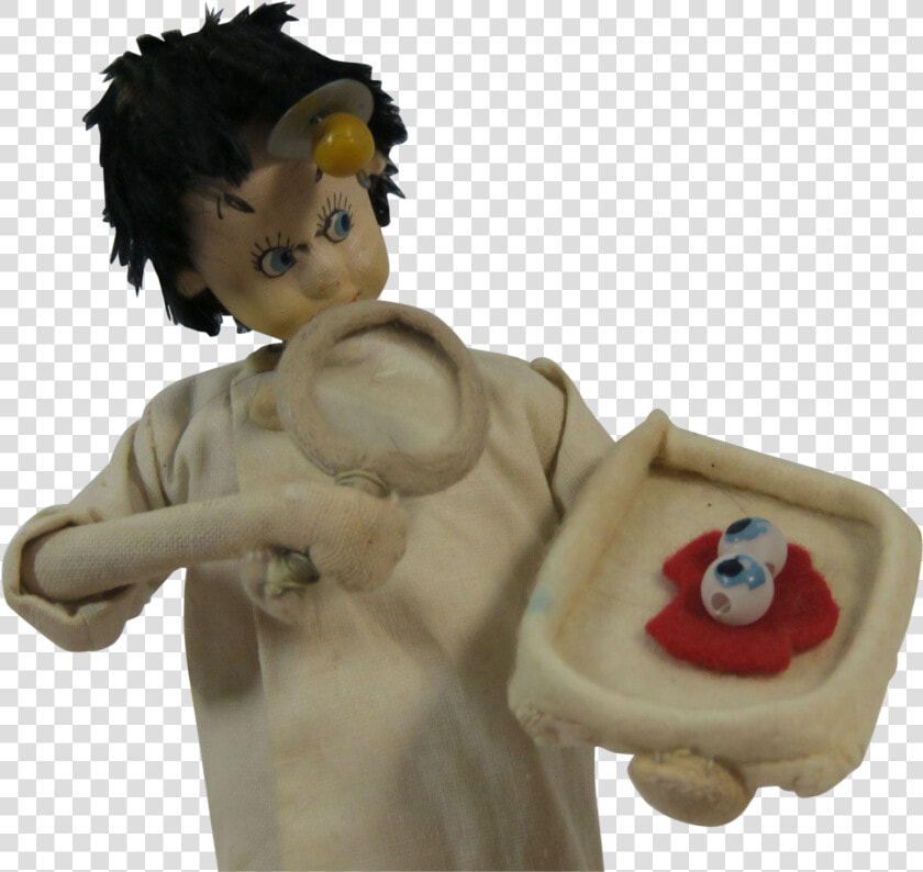 Klumpe Roldan Doll Eye Doctor Examining Eyeballs   Figurine  HD Png DownloadTransparent PNG