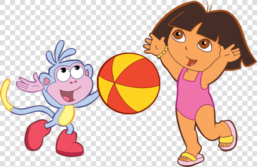 Doraexploradora Imagens Gratis Desenhos B D Png   Dora And Boots Beach Ball  Transparent PngTransparent PNG