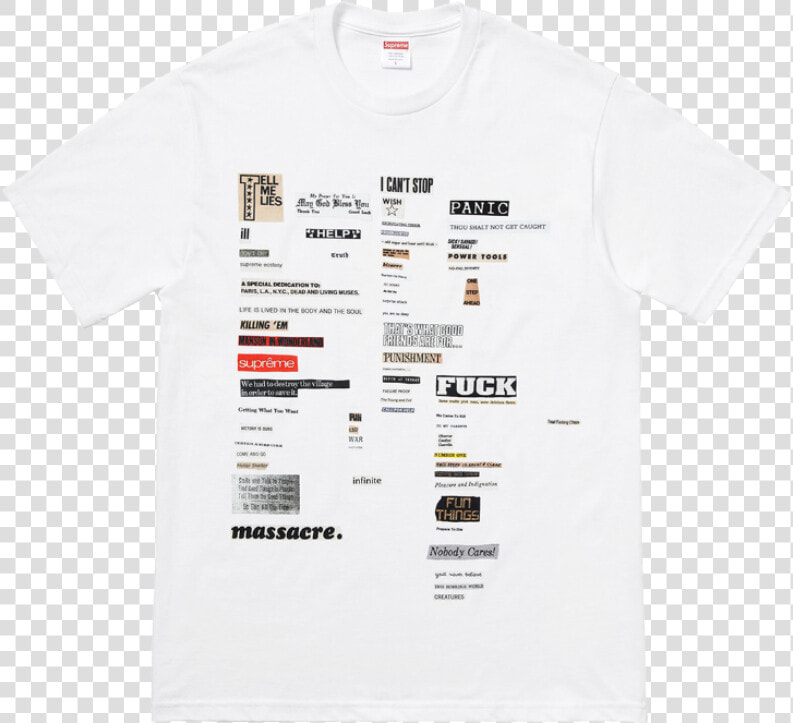 Supreme Cutouts Tee  HD Png DownloadTransparent PNG