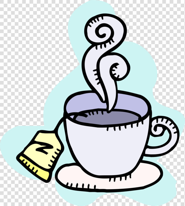 Vector Illustration Of Hot Cup Of Tea In Teacup With   Xícara De Chá Clipart  HD Png DownloadTransparent PNG