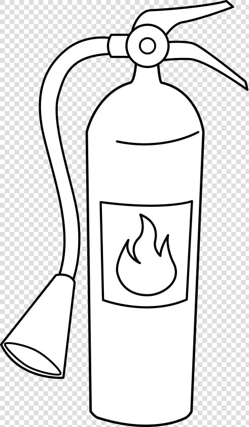 Fire Line Art   Easy To Draw Fire Extinguisher  HD Png DownloadTransparent PNG