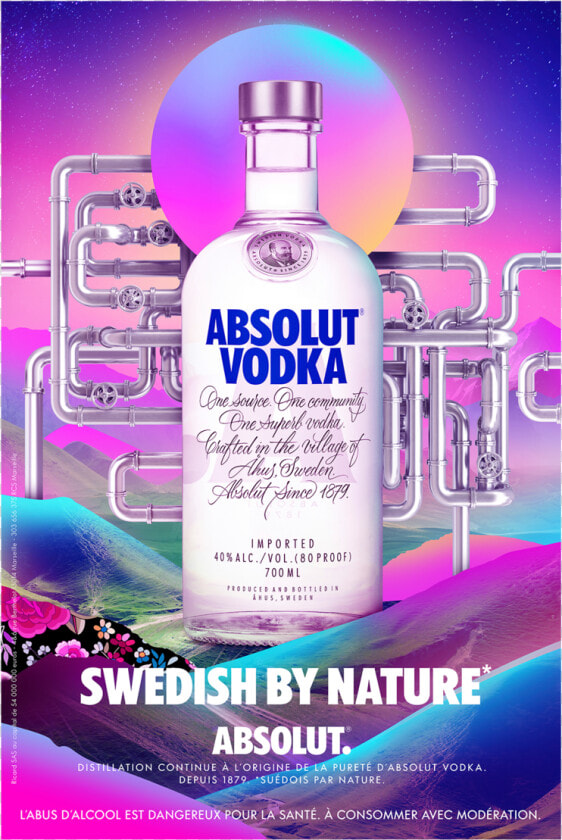 Absolut France Pipes   Absolut Vodka  HD Png DownloadTransparent PNG