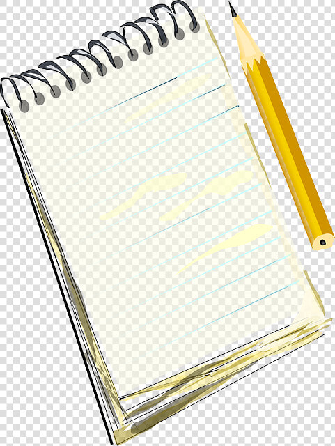 Notepad And Pencil Clipart  HD Png DownloadTransparent PNG