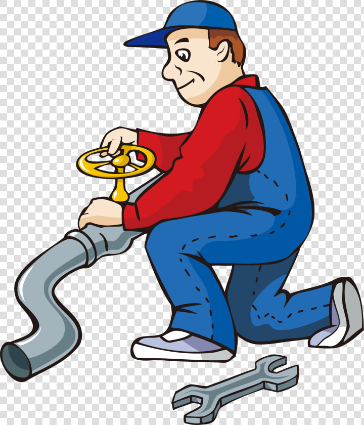 Cartoon Water Pipe Repairman Transprent Png Free   Plumber Clipart  Transparent PngTransparent PNG