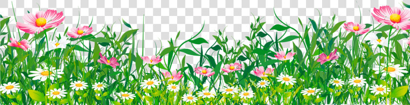 Flowers Grass Clipart   Grass With Flowers Png  Transparent PngTransparent PNG