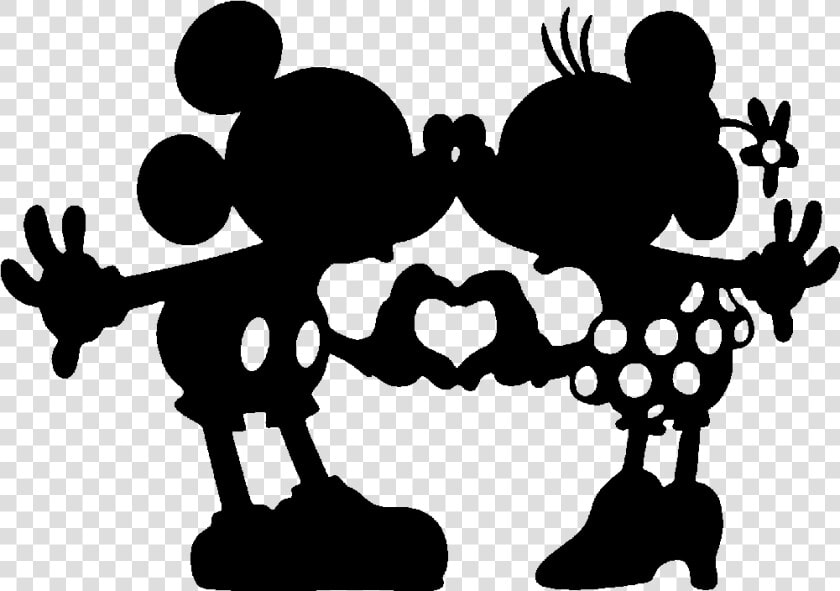 Minnie Mickey The   Mickey Minnie Mouse Silhouette  HD Png DownloadTransparent PNG