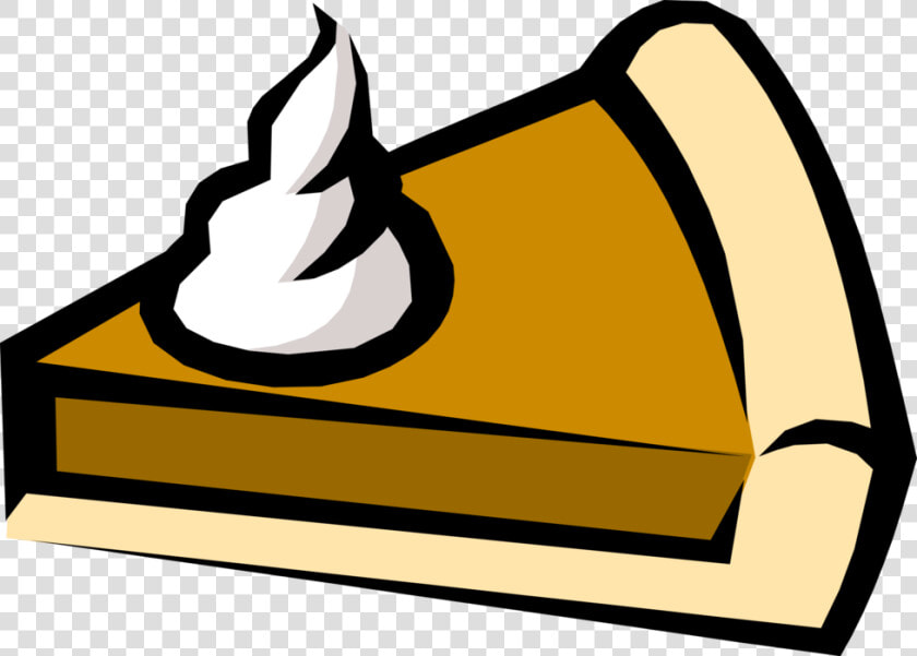 Vector Illustration Of Sweet Dessert Pumpkin Pie With   Cartoon Piece Of Pie  HD Png DownloadTransparent PNG