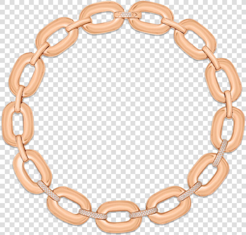 Roberto Coin Link Necklace With Diamonds   Bracelet  HD Png DownloadTransparent PNG