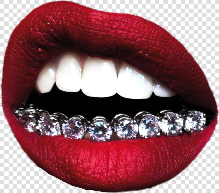  lips  gril  diamonds   Lips With Diamonds Png  Transparent PngTransparent PNG