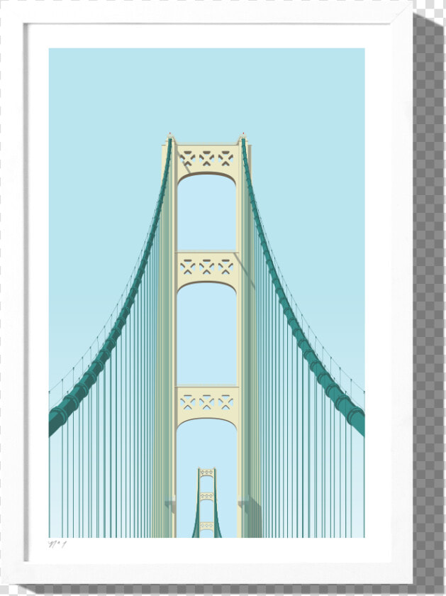 Rkr Framewhite Mackinacbridge   Suspension Bridge  HD Png DownloadTransparent PNG