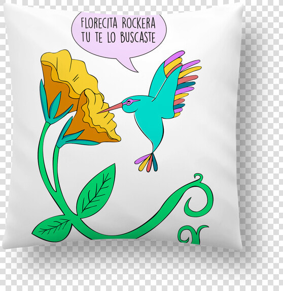 Coussin Synthétique Doux 41 X 41 Cm Florecita Rockera   Cushion  HD Png DownloadTransparent PNG