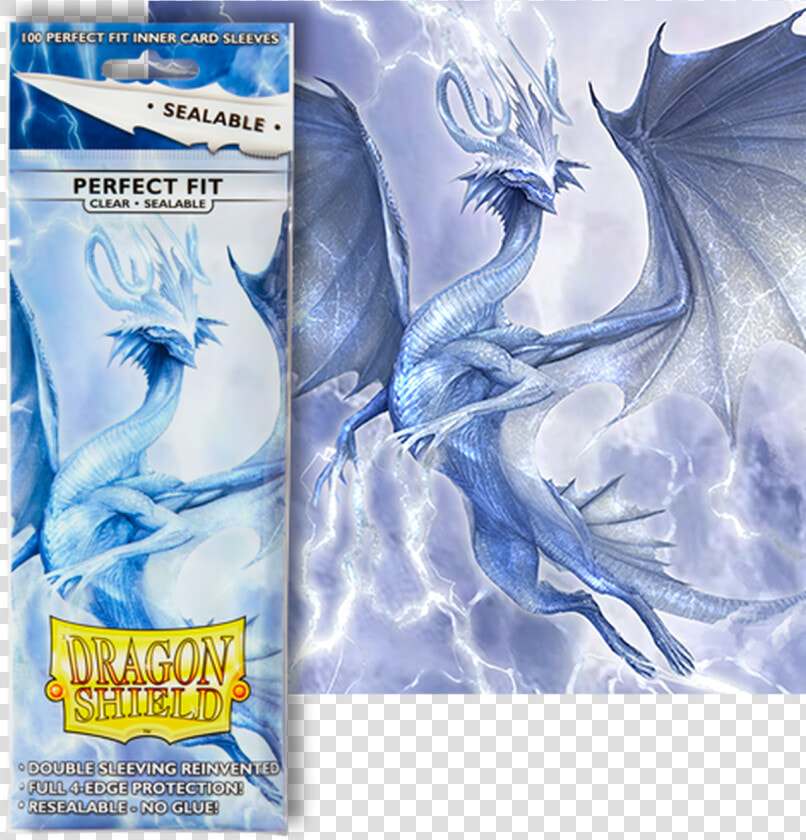 Dragon Shield Sealable Card Sleeves 100 Pack Clear  HD Png DownloadTransparent PNG