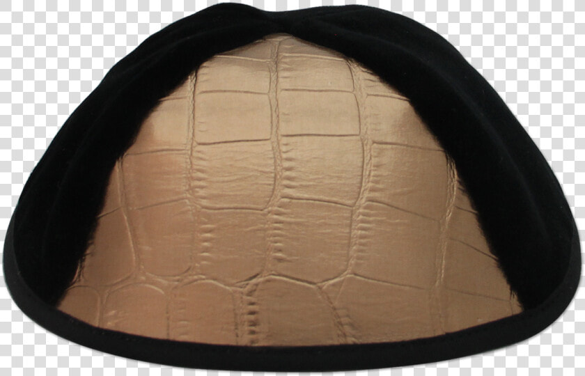 Black Velvet Kippah With Sky Triangalur   Leather  HD Png DownloadTransparent PNG