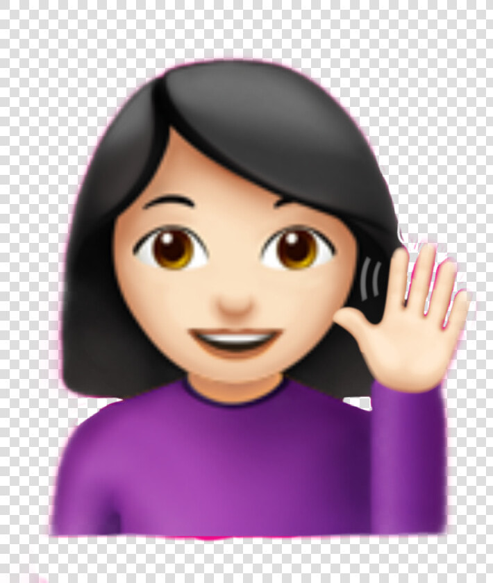  girl  emoji  emojisticker  emojiiphone  girlemoji   Woman Tipping Hand Emoji Png  Transparent PngTransparent PNG