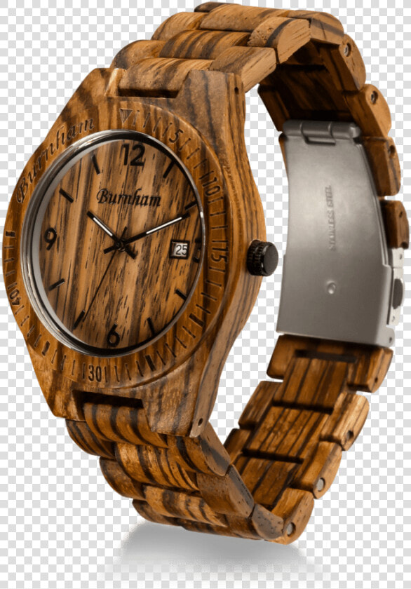 Wooden Watches Zebra Wood  HD Png DownloadTransparent PNG