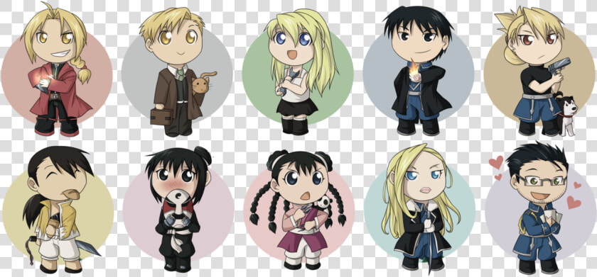 Fullmetal Alchemist Chibi Set By  egyptian sands   Fullmetal Alchemist Mustang Chibi  HD Png DownloadTransparent PNG