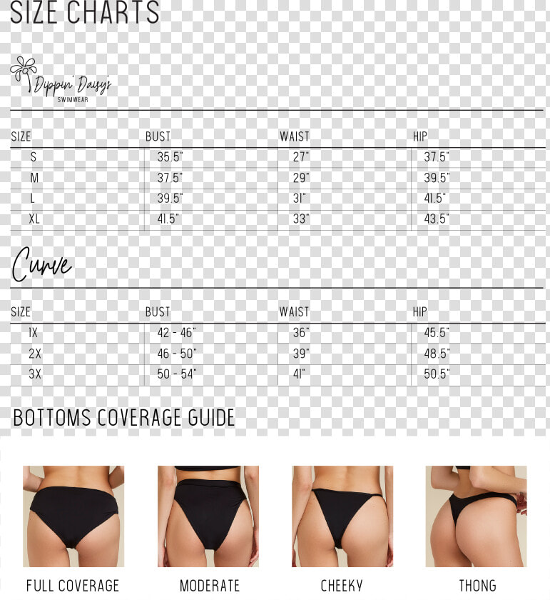 Transparent Swimwear Png   Bikini Bottom Style Chart  Png DownloadTransparent PNG