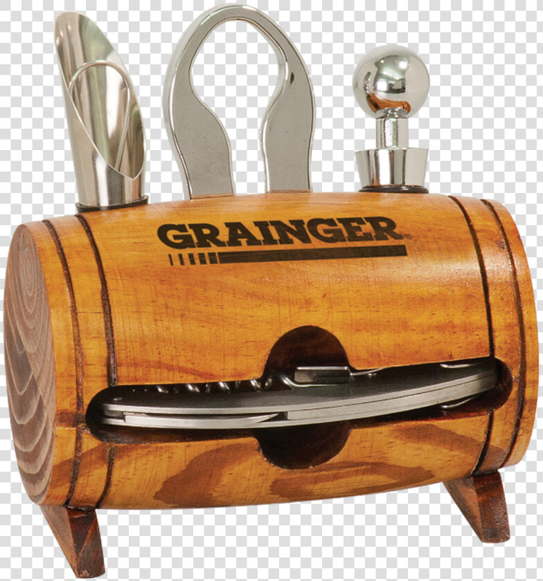 Wine Barrel 4 piece Wine Tool Set  HD Png DownloadTransparent PNG