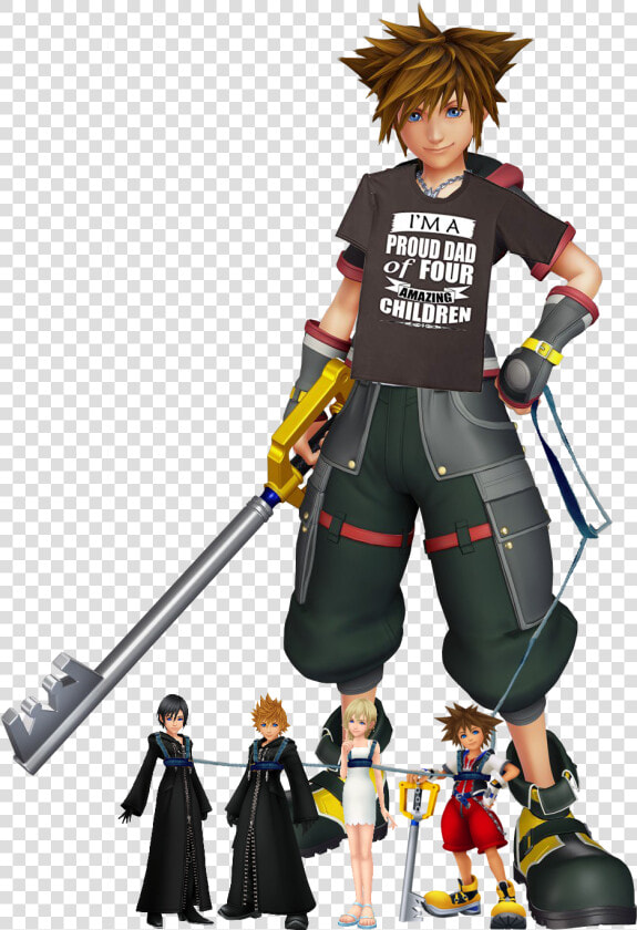 I M A Proud Dad Of Four Ng Children Kingdom Hearts   Sora Kingdom Hearts  HD Png DownloadTransparent PNG