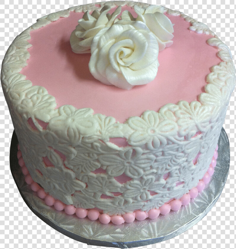 Pink Fondant Wedding Cake   Cake Decorating  HD Png DownloadTransparent PNG