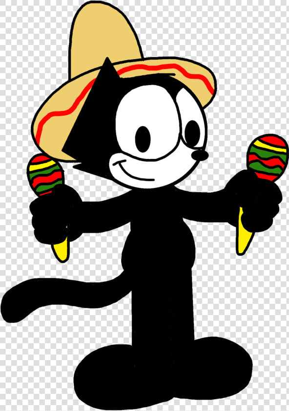 Transparent Mexico Outline Png   Felix The Cat Mexico  Png DownloadTransparent PNG