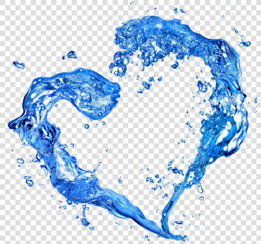 Two Water Splash Heart Png   Transparent Water Splash Heart Png  Png DownloadTransparent PNG