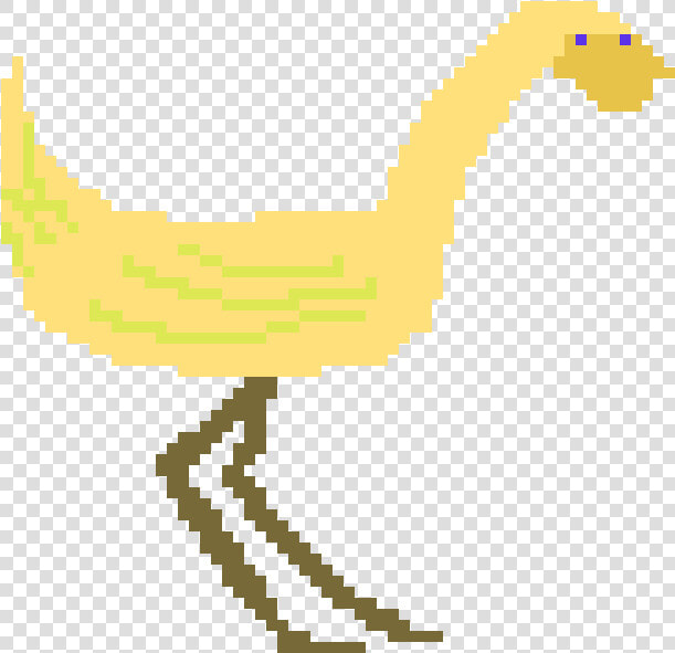 Chocobo   Illustration   Pixel Art  HD Png DownloadTransparent PNG