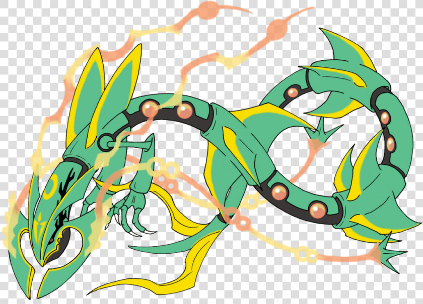 How To Draw Rayquaza Dragoart M Ex Step By Easy Shiny   Easy Mega Rayquaza Drawing  HD Png DownloadTransparent PNG