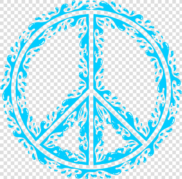 Peace Sign Outline   Blue Peace Sign Png  Transparent PngTransparent PNG