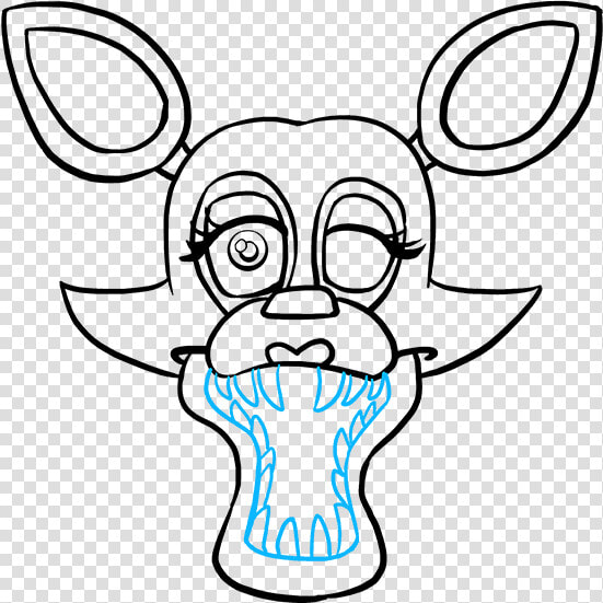 How To Draw Mangle From Five Nights At Freddy S   Human Mangle Human Fnaf Drawing  HD Png DownloadTransparent PNG