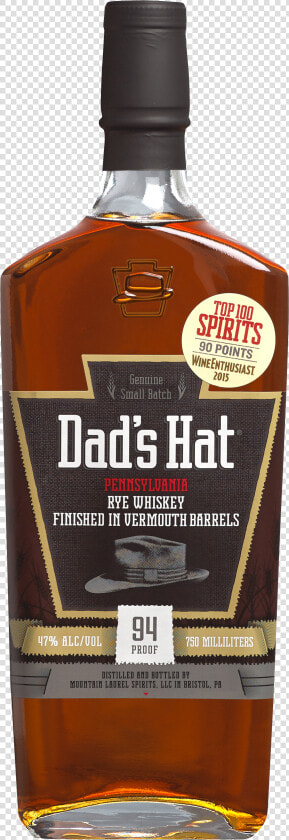 Vermouth Bottle Front Silhouette   Dad  39 s Hat Rye Whiskey Pennsylvania Vermouth Finish  HD Png DownloadTransparent PNG