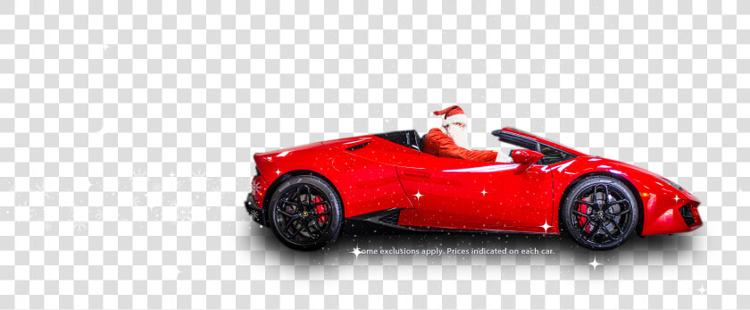 December Specials  Sant As Coming Early Car   Supercar  HD Png DownloadTransparent PNG