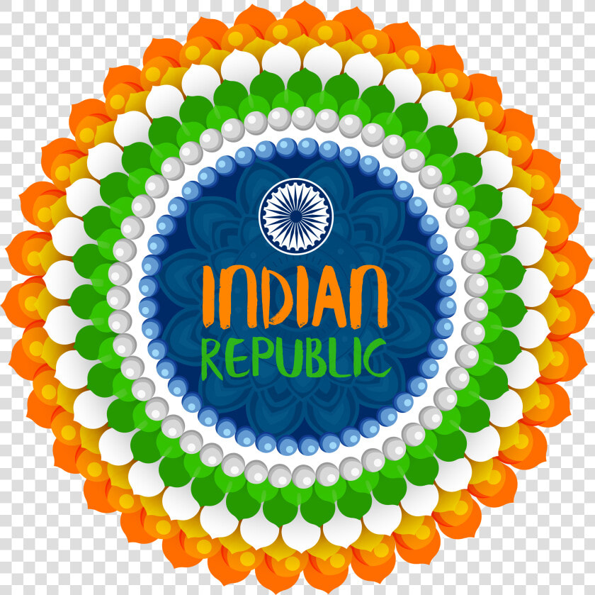 Rangoli Republic Day Dow  HD Png DownloadTransparent PNG