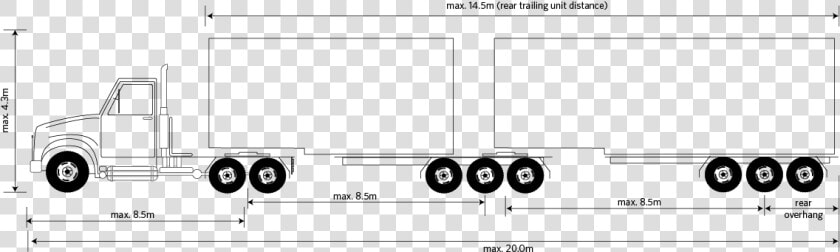 Full Trailer Vs Semi Trailer  HD Png DownloadTransparent PNG