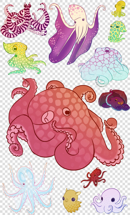 Cephalopod Arts Tumblr A   Octopus Kawaii  HD Png DownloadTransparent PNG