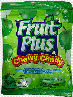 Fruit Plus Chewy Candy Apple Flavour   Snack  HD Png DownloadTransparent PNG