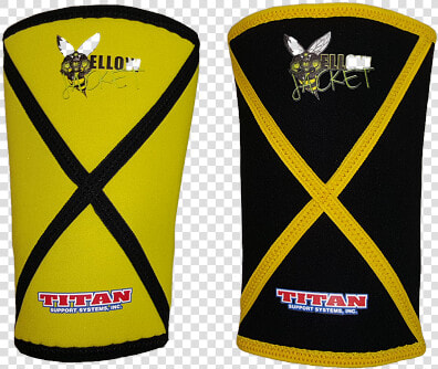 Titan Yellow Jacket Knee Sleeves   Titan Knee Sleeves Ipf  HD Png DownloadTransparent PNG