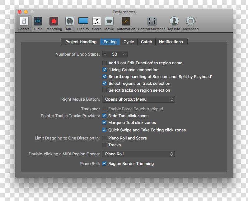 Logic Pro X General Preferences Editing   Android Organized Packages  HD Png DownloadTransparent PNG