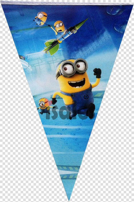  isales  minion  theme  flag  pennant  happy  birthday   Minions  HD Png DownloadTransparent PNG