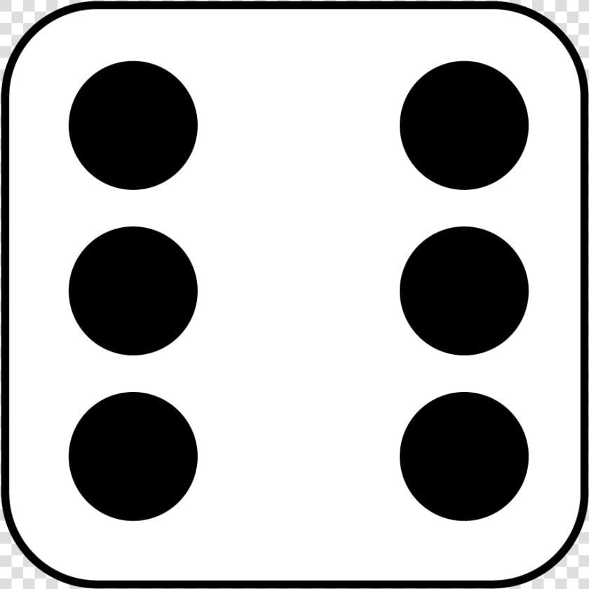 Library Of 6 Dice Number Clip Royalty Free Download   Dice With 6 Dots  HD Png DownloadTransparent PNG