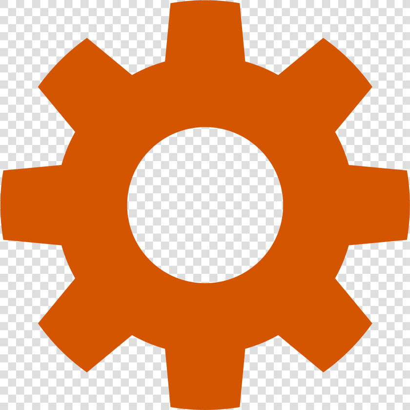 Transparent Gear Clipart Transparent   Orange Gear Icon  HD Png DownloadTransparent PNG