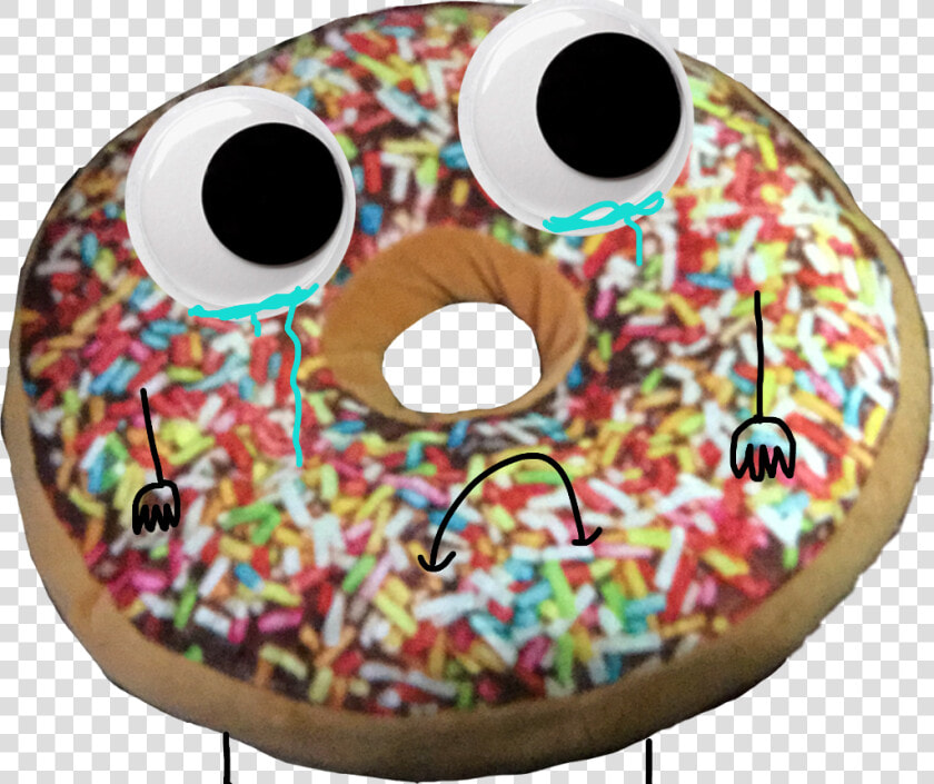  whynodonuts  sadness  dailysticker  googly Eyes   Ciambella  HD Png DownloadTransparent PNG