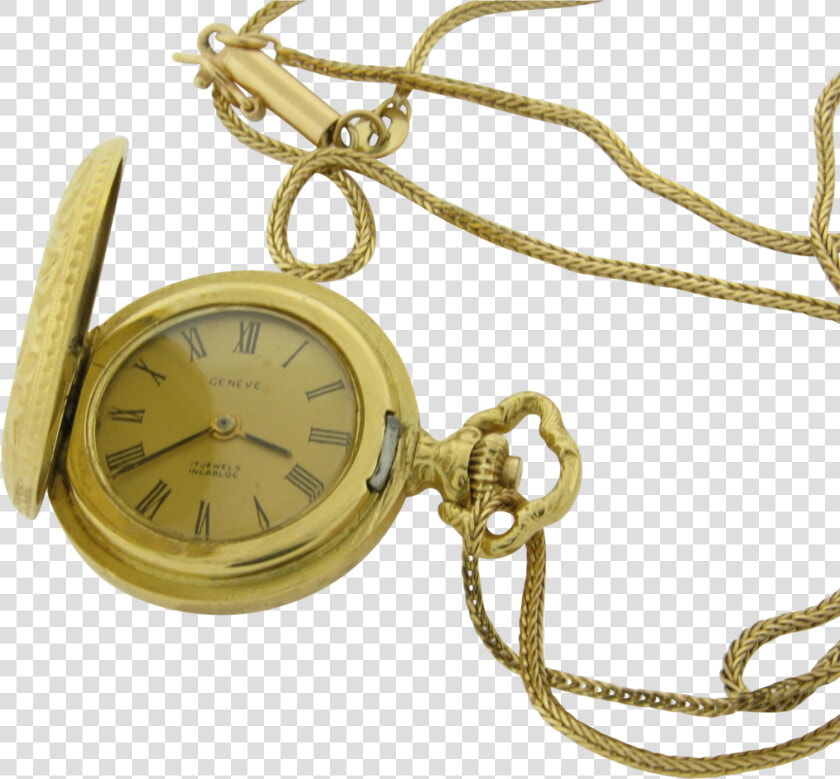 18k Gold Antique Ladies Hunting Case Watch  amp  Antique   Locket  HD Png DownloadTransparent PNG