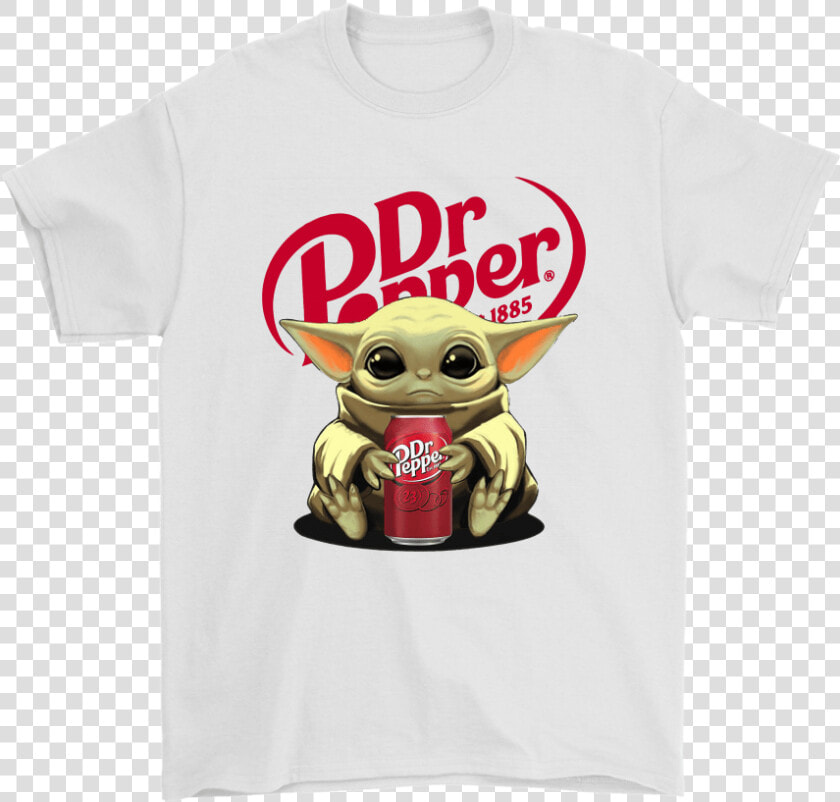 Baby Yoda Hugs Dr Pepper Can Star Wars Shirts   Cartoon  HD Png DownloadTransparent PNG