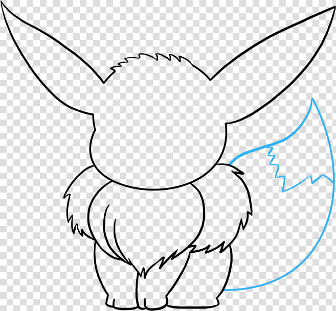 How To Draw Eevee   Pokemon Eevee Drawing  HD Png DownloadTransparent PNG