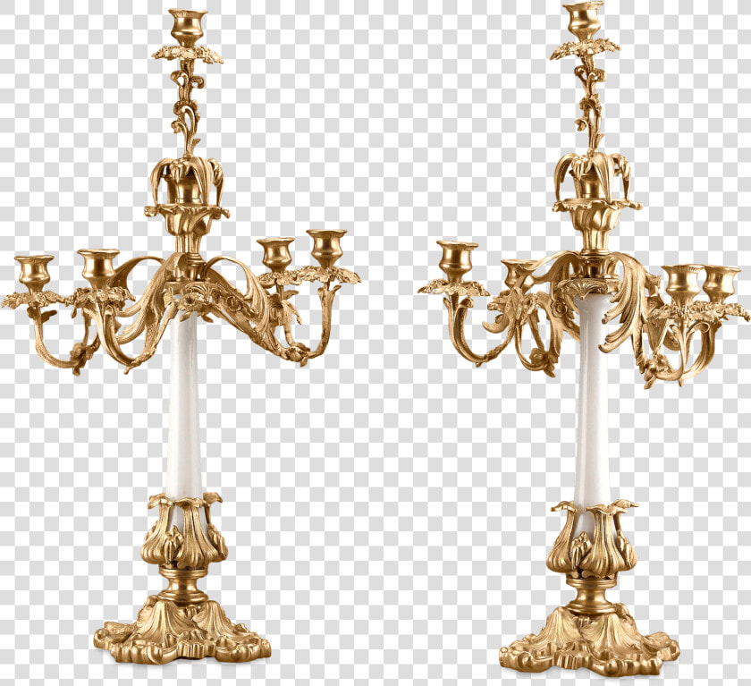 Brass Mounted White Opaline Candelabra   Dolce And Gabbana Red Coral Jewelry  HD Png DownloadTransparent PNG