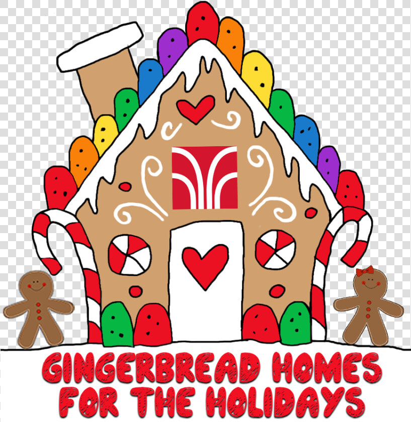 Gingerbread Homes For The Holidays Clip Free Library   Candy House Clipart  HD Png DownloadTransparent PNG